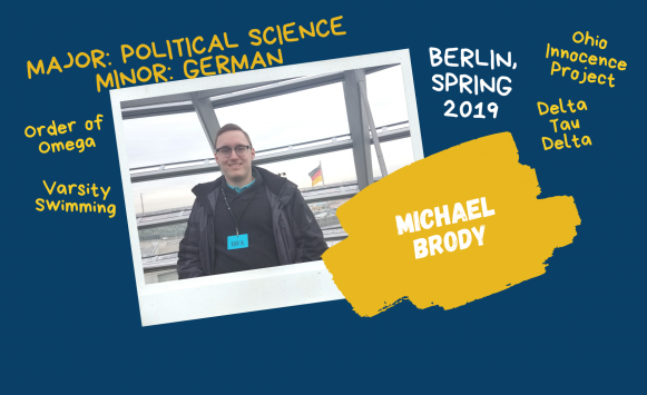 Michael Brody '20, German minor