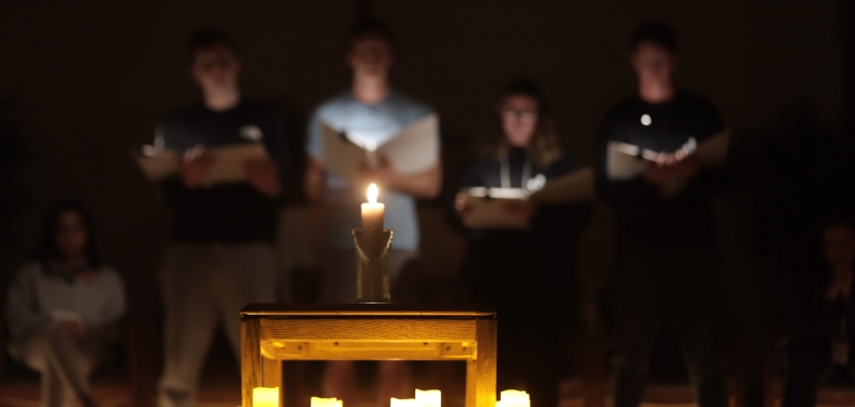 Candles on a retreat.