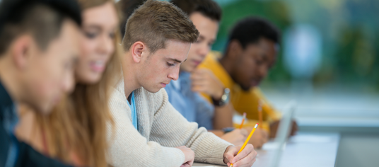 Students in class