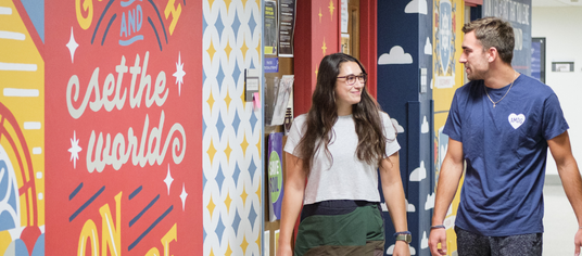 Students in Hallway